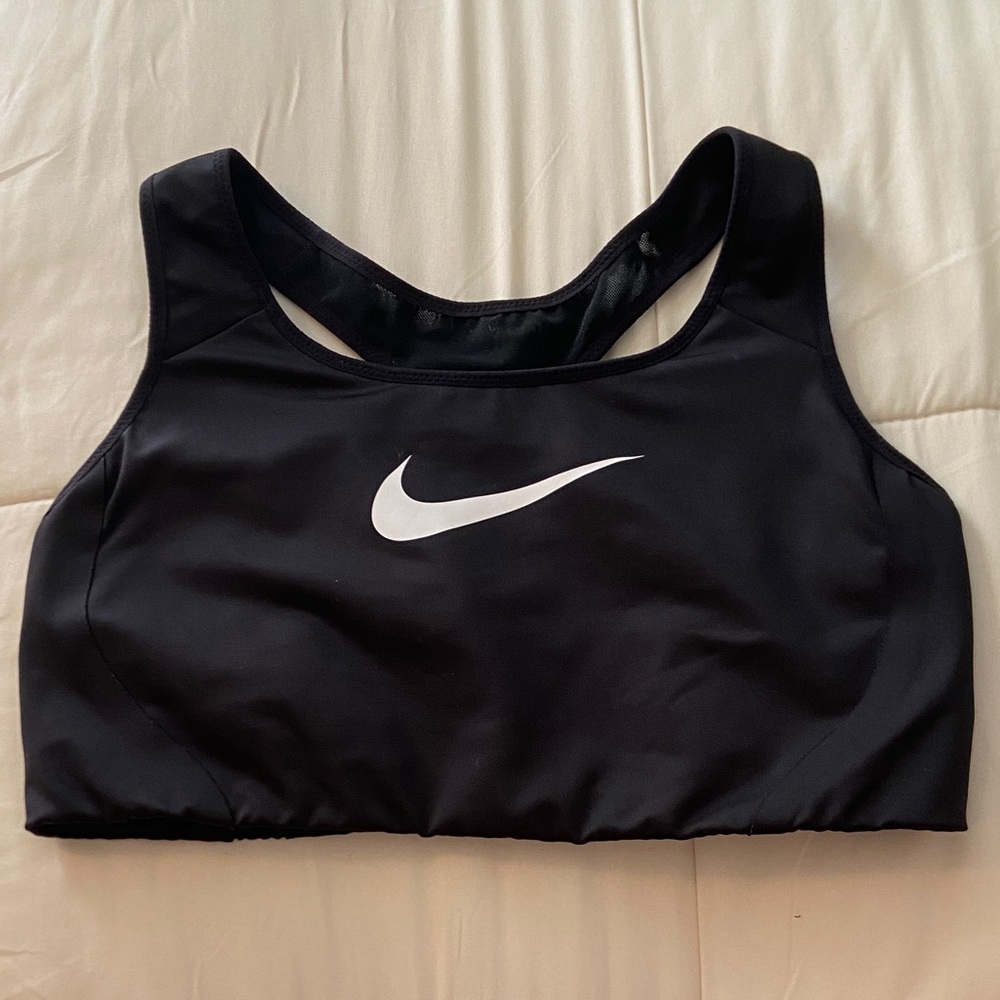 Nike Women's Black and White Sports Bra